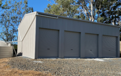 4 Bay Shed in ColorBond Dune