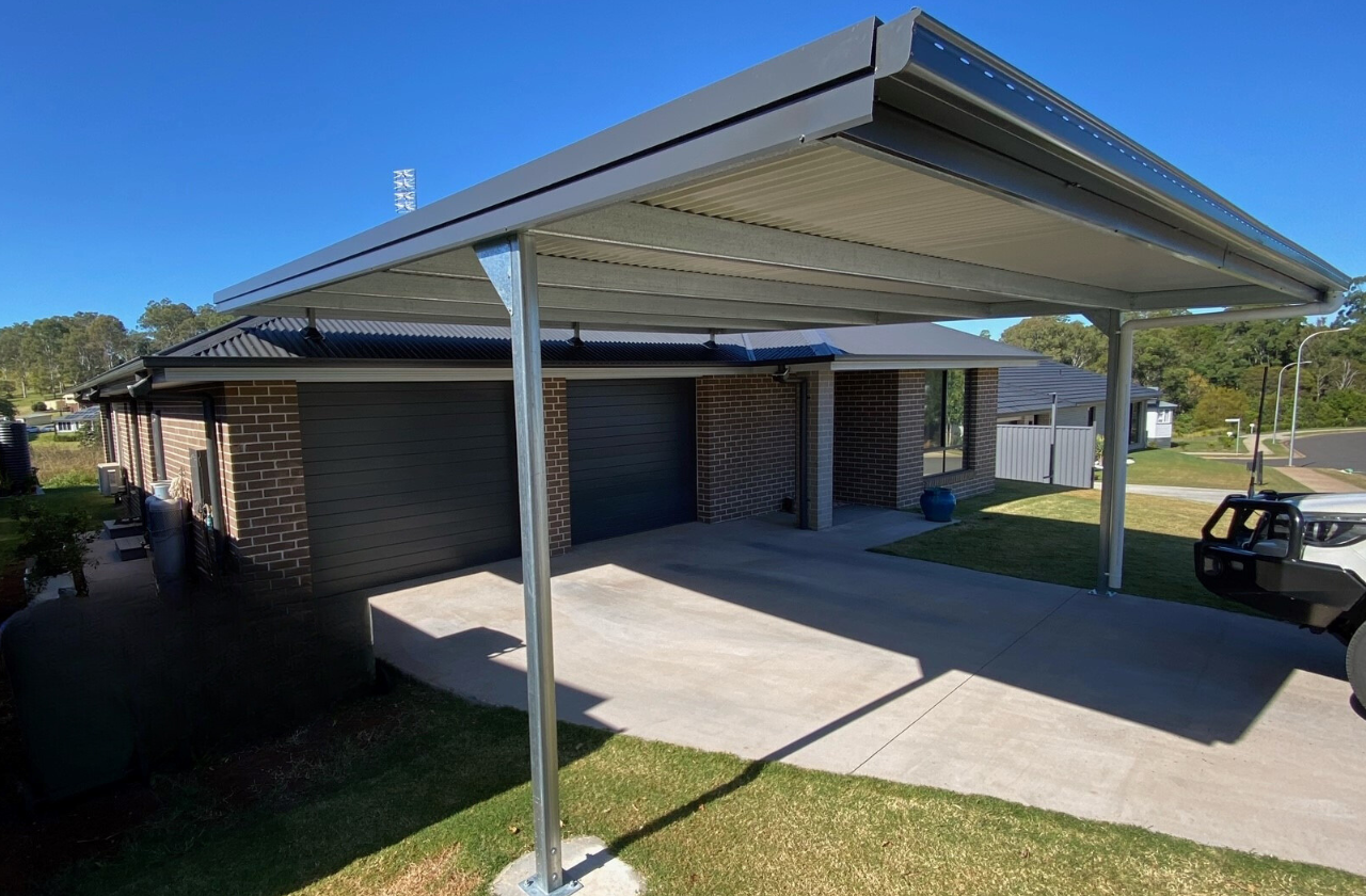 Attached Carport Fair Dinkum Builds Northern Rivers