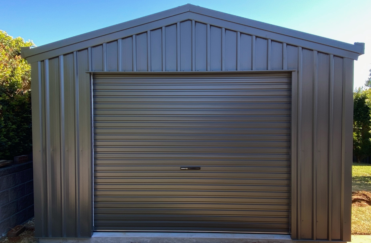 Small Garage in Woodland Grey Fair Dinkum Builds Northern Rivers